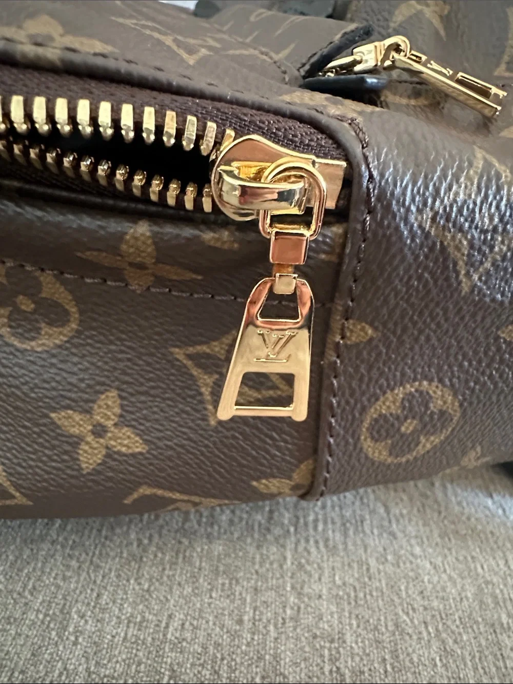 LV Monogram Mini Backpack - Brown and Gold Hardware